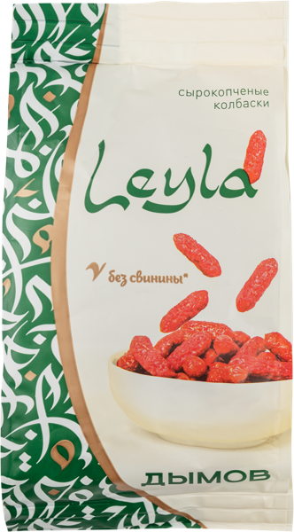 Изображение Колбаски сырокопченые Лейла халяль Дымовское КП м/у, 50 г