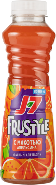 Изображение Напиток сокосодержащий негаз Дж 7 Фрустайл красный апельсин Лебедянский п/б, 0,385 л