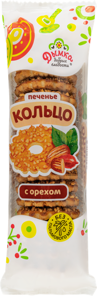 Изображение Печенье Дымка кольцо с орехом Дымка КФ м/у, 225 г