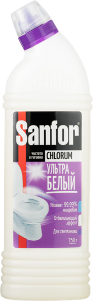 Изображение Средство для унитаза Санфор ультра белый Ступинский Химический Зав п/у, 750 мл
