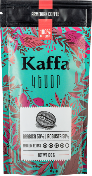Изображение Кофе молотый Каффа кесор 50% арабика Квадра Импекс м/у, 100 г