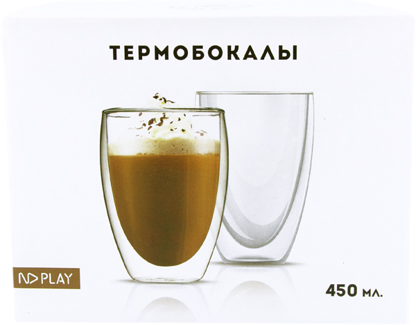 Изображение Термобокал 450мл НД плэй с двойными стенками Зибо Трейдинг кор, 2 шт