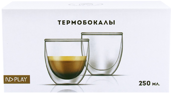 Изображение Термобокал 250мл НД плэй с двойными стенками Зибо Трейдинг кор, 2 шт