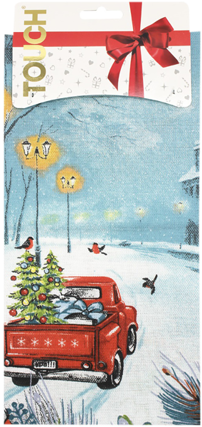 Изображение Полотенце 45*60см для кухни Тач Огонек рогожка Аврора карт/уп, 1 шт