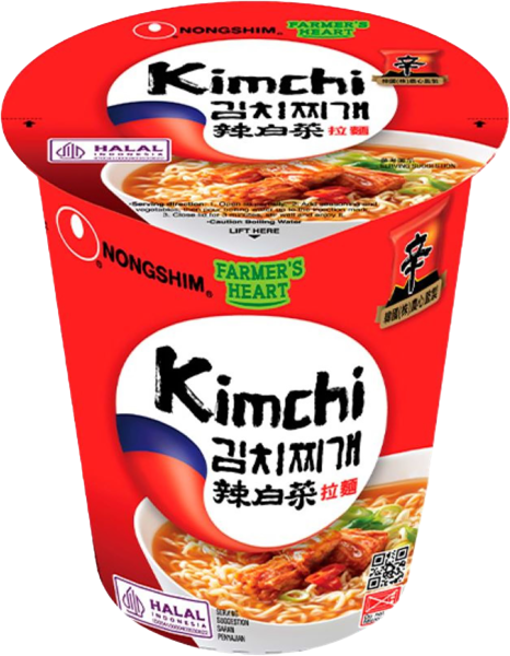 Изображение Лапша быстрого приготовления Нонгшим кимчи рамен Нонгшим к/у, 70 г