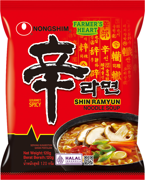 Изображение Лапша быстрого приготовления Нонгшим шин рамен Нонгшим м/у, 120 г