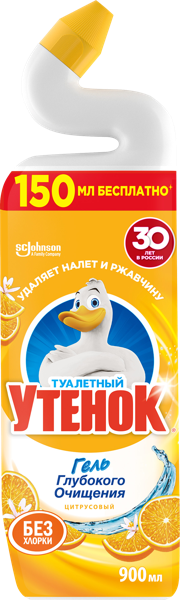 Изображение Средство для унитаза Туалетный Утенок цитрусовый Эс Си Джонсон п/у, 900 мл
