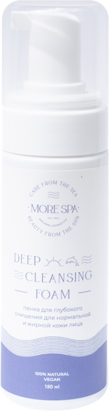 Изображение Пенка для лица Море спа глубокое очищение Море спа п/у, 150 мл
