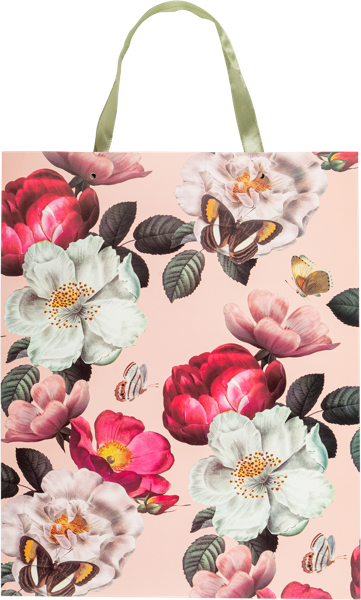 Изображение Пакет 26*32см бумажный Табрис пионы Джинхуа Синкань , 1 шт