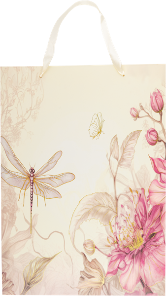 Изображение Пакет 42*30см бумажный Табрис стрекозы Джинхуа Синкань , 1 шт