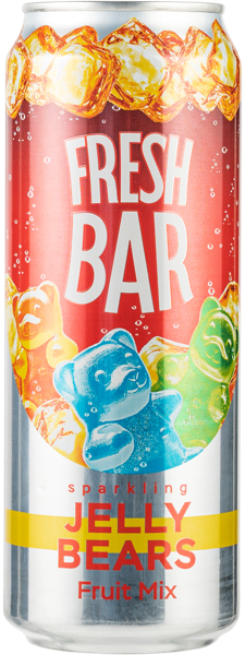 Изображение Напиток газ Фреш Бар Джели Беарс Глобал Дринкс ж/б, 0,45 л