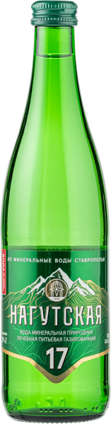 Изображение Мин вода газ рН 6,7 Нагутская-17 лечебно-столовая Рокадовские Мин Воды с/б, 0,5 л
