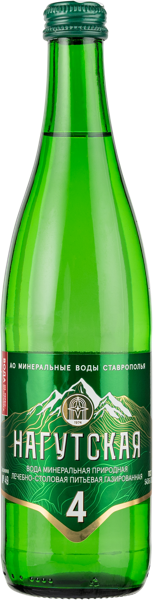 Изображение Мин вода газ рН 6,7 Нагутская-4 лечебно-столовая Рокадовские Мин Воды с/б, 0,5 л