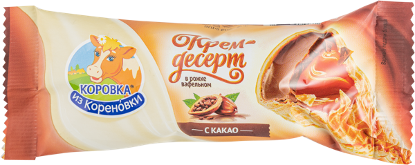 Изображение Сырок глазированный 25% в рожке Коровка из Кореновки какао Кореновский МКК м/у, 40 г