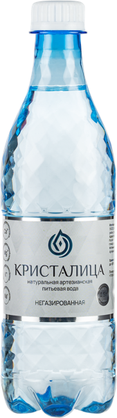 Изображение Вода негаз рН 7,9 Кристалица питьевая артезианская Кристалица п/б, 0,5 л