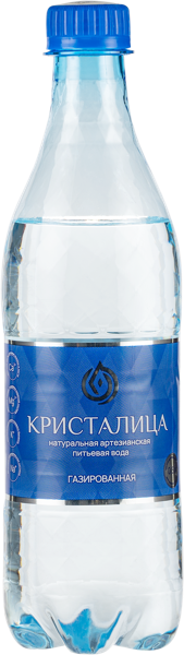 Изображение Вода газ рН 7,9 Кристалица питьевая артезианская Кристалица п/б, 0,5 л