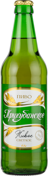 Изображение Пиво светлое Лагер 4,0% Динское Прикубанское Динской ПЗ с/б, 0,5 л