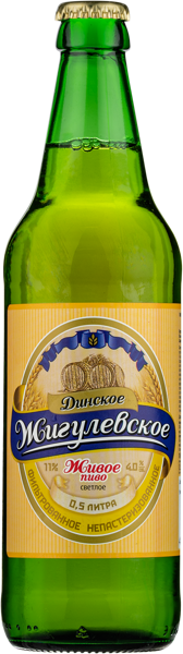 Изображение Пиво светлое Лагер 4,0% Динское жигулевское Динской ПЗ с/б, 0,5 л
