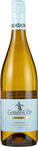 Изображение Вино белое сухое стиль №5 Торронтес Мендоса Грин Лайф Антигаль с/б, 0,75 л