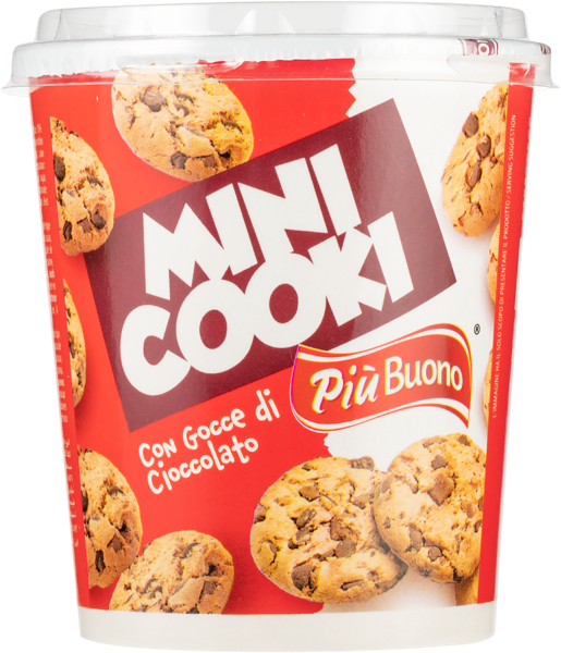 Изображение Печенье мини Пъю буоно с шоколадной крошкой Пъю Буоно п/б, 125 г