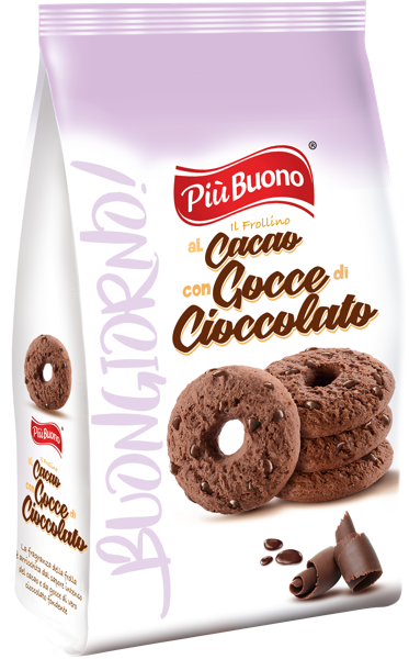 Изображение Печенье шоколадное Пъю буоно с шоколадной крошкой Пъю Буоно м/у, 250 г