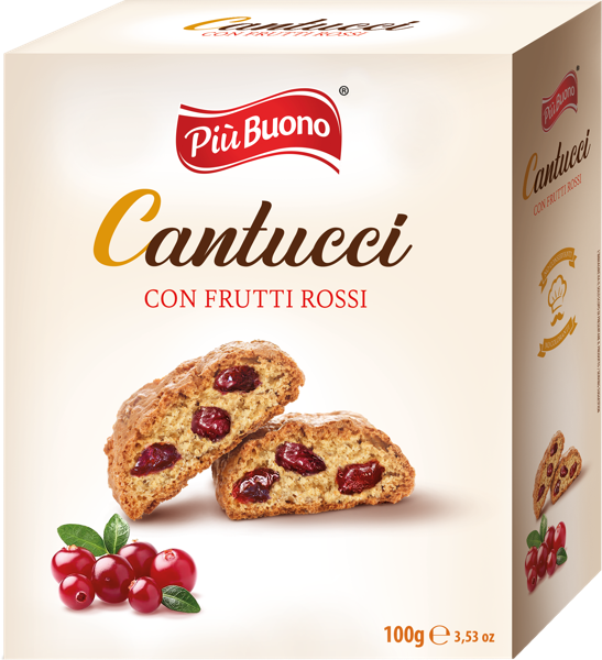 Изображение Кантуччи печенье Пъю буоно с клюквой Пъю Буоно кор, 100 г