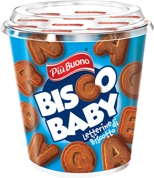 Изображение Печенье песочное Пъю буоно буквы с какао Пъю Буоно п/б, 125 г