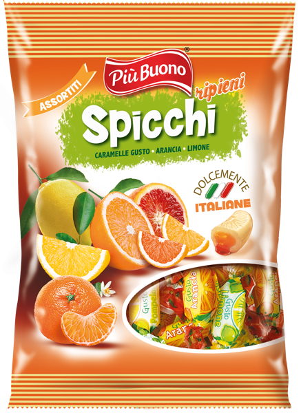 Изображение Карамель с начинкой Пъю буоно цитрусовое ассорти Пъю Буоно м/у, 175 г