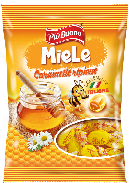 Изображение Карамель с начинкой Пъю буоно медовая Пъю Буоно м/у, 175 г