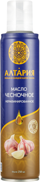 Изображение Масло подсолнечное Алтария спрей чеснок нераф Алтария ж/б, 250 мл
