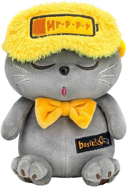 Изображение Мягкая игрушка 16см эмоции Будибаса басик кот на подзарядке МПП ООО к/у, 1 шт