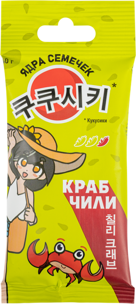 Изображение Семечки подсолнечника Кукусики ядра краб чили ИП Наникова ИЮ м/у, 40 г