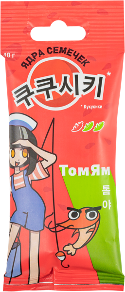 Изображение Семечки подсолнечника Кукусики ядра том ям ИП Наникова ИЮ м/у, 40 г