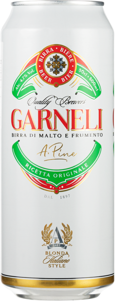 Изображение Пивной напиток светлое Эль 4,7% Гарнели Кволити Бреверс ж/б, 0,5 л