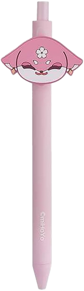 Изображение Ручка 0,5мм черная гелевая Геншин Импакт Тейват Зу Мико Михоё , 2 шт