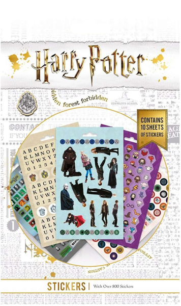 Изображение Наклейки 10 листов Гарри поттер Пирамид Интернешнл м/у, 800 шт