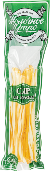 Изображение Сыр 45% копченый Молочное утро пряди Маркова ИП м/у, 50 г