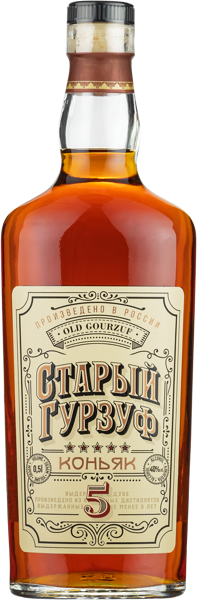 Изображение Коньяк 5 лет 40% Старый Гурзуф 5 звезд Фотисаль с/б, 0,5 л
