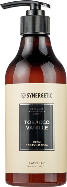 Изображение Крем питание для рук и тела Синергетик БИО табак ваниль Синергетик п/у, 380 мл