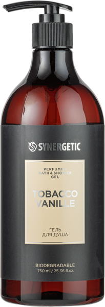 Изображение Гель для душа Синергетик БИО табак ваниль Синергетик п/у, 750 мл