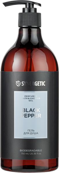 Изображение Гель для душа Синергетик БИО черный перец Синергетик п/у, 750 мл