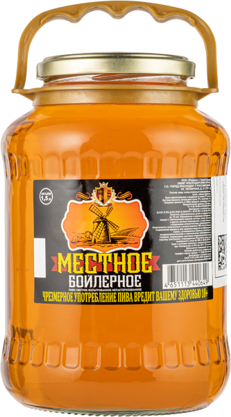 Изображение Пиво бойлерное 4,0% Родник Местное Родник с/б, 1,5 л