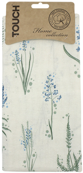 Изображение Полотенце 46*60см для кухни Тач цветы прованс рогожка Аврора карт/уп, 1 шт