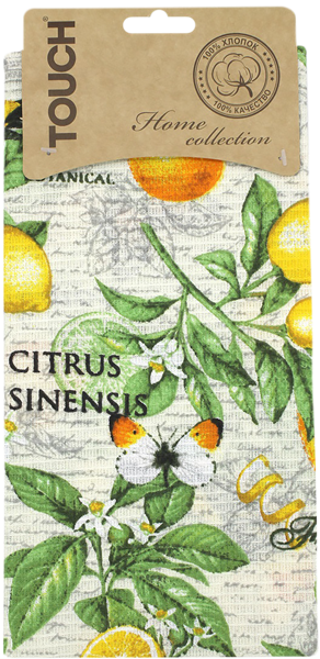 Изображение Полотенце 46*60см для кухни Тач сиеста вафельное Аврора карт/уп, 1 шт