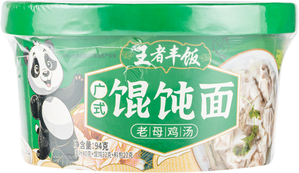 Изображение Лапша быстрого приготовления Вандже Фэн Фань вонтоны с курицей Хэнань Лэйця Фуд к/у, 94 г