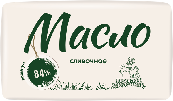 Изображение Масло 84% сливочное Кубанский Молочник премиум Ленинградский СК м/у, 170 г