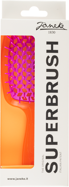 Изображение Расческа для волос пластик Янеке щетка фиолет бирюза Джорджио Янеке п/у, 1 шт