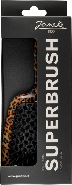 Изображение Расческа для волос пластик Янеке щетка пятнистая черная Джорджио Янеке п/у, 1 шт