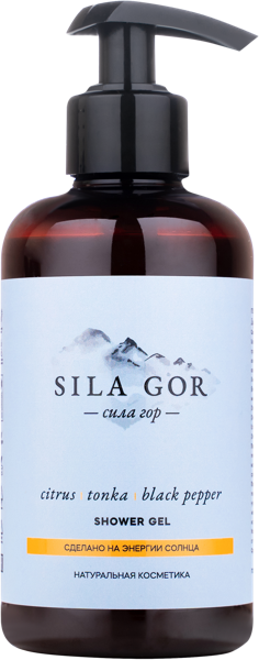Изображение Гель для душа Краснополянская Косметика цитрусовые черный перец Сила гор п/у, 300 мл