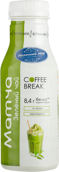 Изображение Напиток 1,3% молочный Кофе Брейк матча Молочный мир п/б, 280 мл
